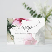 Cartons Réponse Crimson and Sage Green Watercolor (Debout devant)