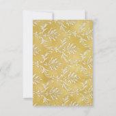 Cartons Réponse Croix chrétienne Mariage or simple (Dos)