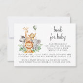 Cartons Réponse Cute Boho Safari Livre pour bébé garçon douche (Devant)