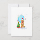 Cartons Réponse Cute Golden Retriever Christmas Dog Light Tree (Dos)