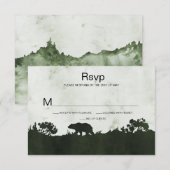 Cartons Réponse Dans la nature sauvage émeraude rouille paysage RS (Devant / Derrière)