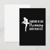Cartons Réponse Danser Est Comme Rêver (Devant / Derrière)