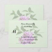 Cartons Réponse De jolis lilas (Devant / Derrière)