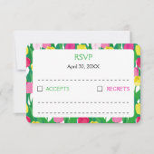 Cartons Réponse De magnifiques tulipes. (Devant)