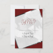 Cartons Réponse Décontracté minimaliste photo Mariage (Devant)