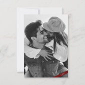 Cartons Réponse Décontracté minimaliste photo Mariage (Dos)