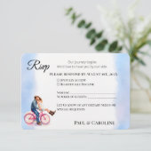 Cartons Réponse Décontracté moderne romantiqueMariage Couple Aquar (Debout devant)