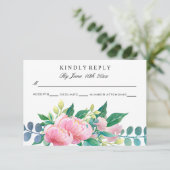 CARTONS RÉPONSE DÉCOUPAGE FLORALE DE COULEUR D'EAU CUTE (Debout devant)