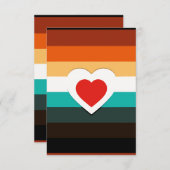 Cartons Réponse Dégradé du coeur (Devant / Derrière)