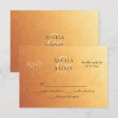 Cartons Réponse Dégradé Ombre Sunset avec motif feuille minuscule (Devant / Derrière)