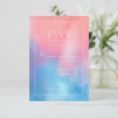 Cartons Réponse Dégradé Rose Bleu Douce (Debout devant)