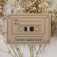 Demande de chanson de mariage rustique Cassette Kr