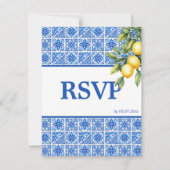 Cartons Réponse 🌈 Demande de chanson + QR code Azul & Limone Rom (Devant)