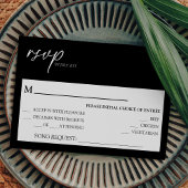 Cartons Réponse Demande de chansons de Mariage noir classique mode