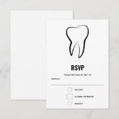 Cartons Réponse Dentaire dentaire Médicale Graphisme Dentistrie (Devant / Derrière)