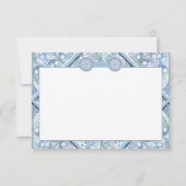 Cartons Réponse Dentelle en céramique bleu clair (Dos)