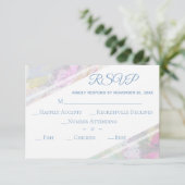 Cartons Réponse *~*Dentelle florale Vintage Mariage romantique (Debout devant)