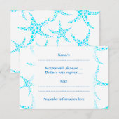 Cartons Réponse Des Dotty Starfish Pattern à Turquoise et White. (Devant / Derrière)