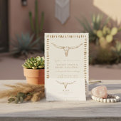 Cartons Réponse Desert Boho Cowboy Wedding