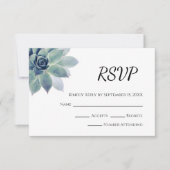 Cartons Réponse Desert Botanical Elegant Mariage Succulent (Devant)