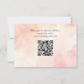 Cartons Réponse Desert Green Cactus Site Mariage QR Code (Dos)