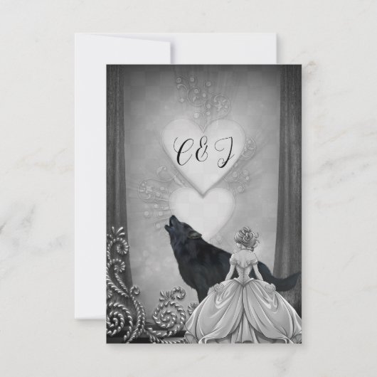 Cartons Réponse Design élégant et sombre (Dos)