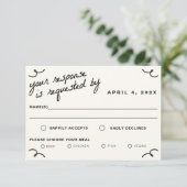 Cartons Réponse Dessiné ensemble Mariage (Debout devant)