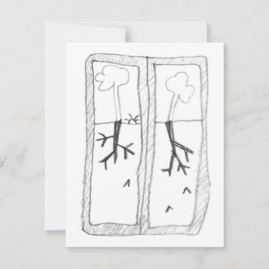 Cartons Réponse Dessins de racines ombragées (Devant)