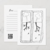 Cartons Réponse Dessins de racines ombragées (Devant / Derrière)