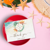 Cartons Réponse Destination Plage Mariage Passeport Merci