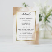 Cartons Réponse Détails Abstrait Soft Brown Gold Marbled (Debout devant)