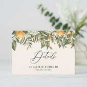 Cartons Réponse Détails botaniques modernes rustiques d'orange d'a (Debout devant)