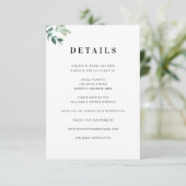 Cartons Réponse Détails de feuillage élégant (Debout devant)