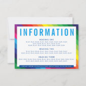 Cartons Réponse DÉTAILS DE L'ENSEMBLE amusante bande arc-en-ciel c (Devant)