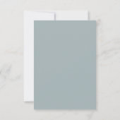 Cartons Réponse Détails de mariage aux hortensias bleu poussiéreux (Dos)