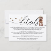 Cartons Réponse Détails de mariage de chiot Cavapoo marron (Devant)