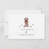 Cartons Réponse Détails de mariage de chiot Cavapoo marron (Dos)