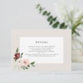 Cartons Réponse Détails du bouquet romantique (Debout devant)