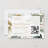 Cartons Réponse Détails du code QR du Mariage de remplissage d'aqu (Devant)