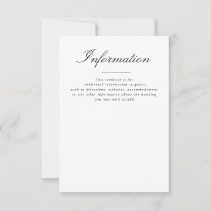 Cartons Réponse détails simples du mariage de typographie