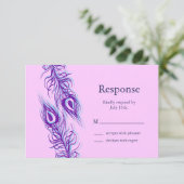 Cartons Réponse Deux plumes de paon (Debout devant)