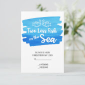 Cartons Réponse Deux poissons de moins dans le Mariage d'aquarelle (Debout devant)