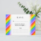 Cartons Réponse Diagonal Rainbow Stripes Motif. (Debout devant)