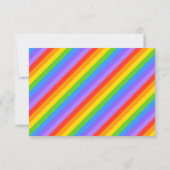 Cartons Réponse Diagonal Rainbow Stripes Motif. (Dos)