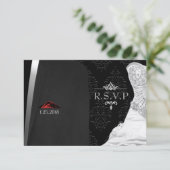 Cartons Réponse Diamant de Cravate noire R.S.V.P. (Debout devant)