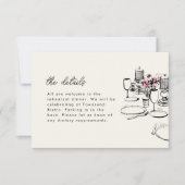 Cartons Réponse Dîner de répétition de tableau moderne esquisse (Devant)