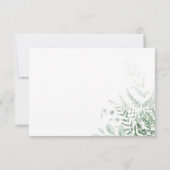 Cartons Réponse Dîner Elégant Et Délicat De Verdure Ferns (Dos)