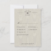 Cartons Réponse Dîner gothique foncé noir et raven tan Couple (Dos)