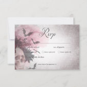 Cartons Réponse Dîner Gothique Noir & Bourgogne Crâne & Araignée (Devant)