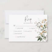 Cartons Réponse Dîner Rustique Délicat Tan Fall Fleur sauvage (Devant)